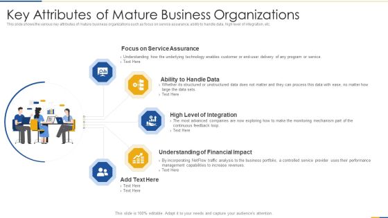 Key Attributes Of Mature Business Organizations Inspiration PDF