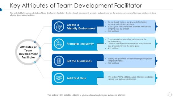 Key Attributes Of Team Development Facilitator Formats PDF Key Attributes Of Team Development Facilitator Formats PDF