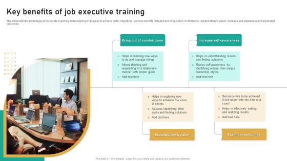 Key Benefits Of Job Executive Training Ppt Layouts Diagrams PDF