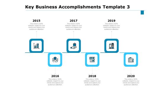 Key Business Achievements Key Business Accomplishments 2015 To 2020 Ppt File Inspiration PDF