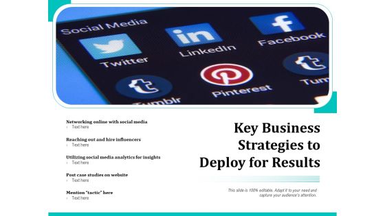 Key Business Strategies To Deploy For Results Ppt PowerPoint Presentation Gallery Infographic Template PDF Key Business Strategies To Deploy For Results Ppt PowerPoint Presentation Gallery Infographic Template PDF