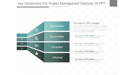 Key Component For Project Management Example Of Ppt