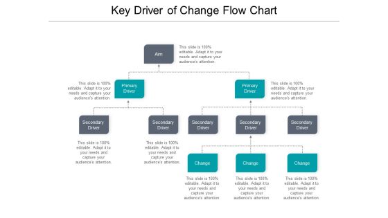 Key Driver Of Change Flow Chart Ppt PowerPoint Presentation Icon Portrait