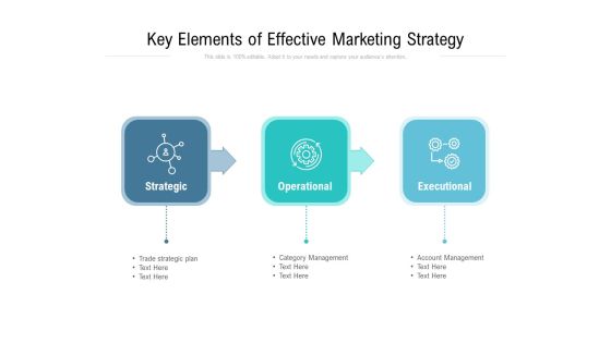 Key Elements Of Effective Marketing Strategy Ppt PowerPoint Presentation Infographics Inspiration