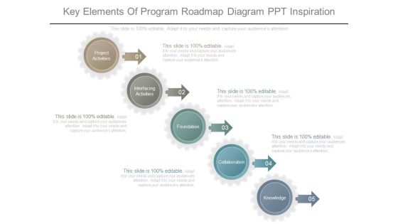 Key Elements Of Program Roadmap Diagram Ppt Inspiration Key Elements Of Program Roadmap Diagram Ppt Inspiration