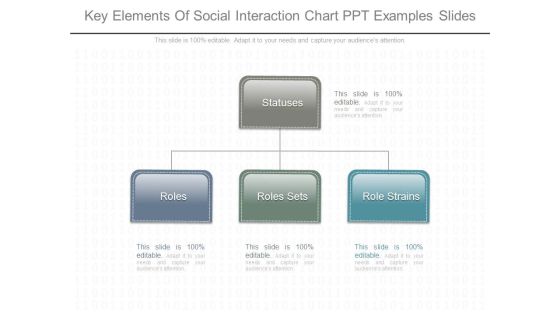 Key Elements Of Social Interaction Chart Ppt Examples Slides