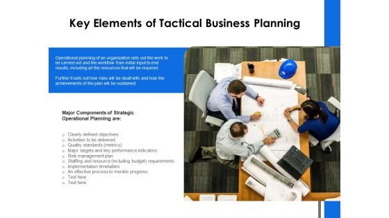 Key Elements Of Tactical Business Planning Ppt PowerPoint Presentation File Demonstration PDF Key Elements Of Tactical Business Planning Ppt PowerPoint Presentation File Demonstration PDF