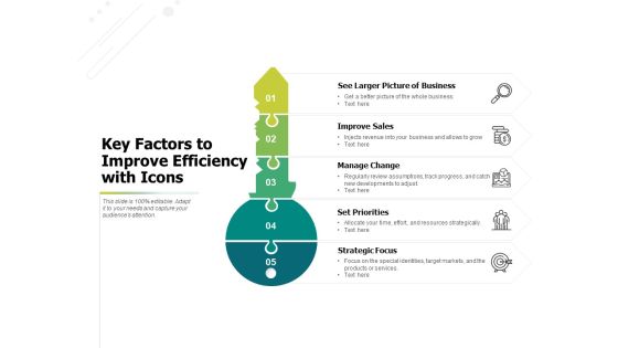 Key Factors To Improve Efficiency With Icons Ppt PowerPoint Presentation Icon Layout Ideas Key Factors To Improve Efficiency With Icons Ppt PowerPoint Presentation Icon Layout Ideas