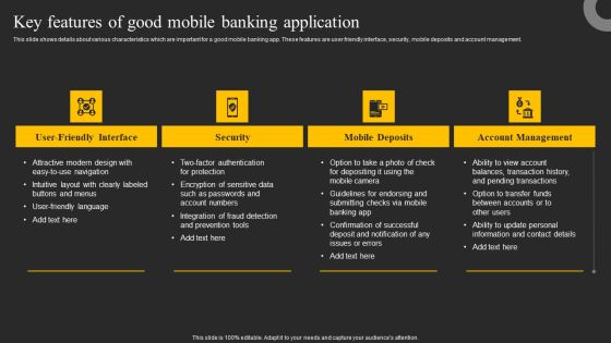 Key Features Of Good Mobile Banking Application Ppt Pictures Graphic Tips PDF Key Features Of Good Mobile Banking Application Ppt Pictures Graphic Tips PDF