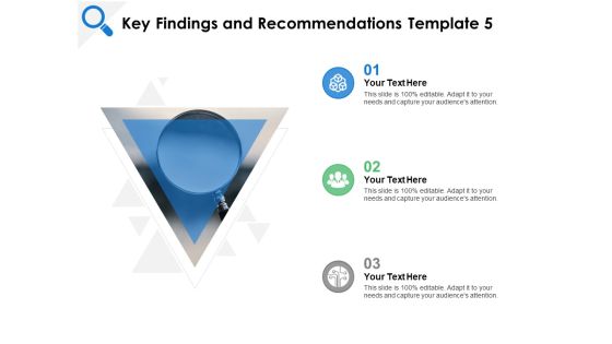 Key Findings And Recommendations Testing Ppt PowerPoint Presentation Ideas Smartart