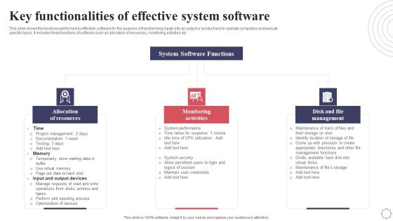 Key Functionalities Of Effective System Software Application Deployment Project Plan Template PDF Key Functionalities Of Effective System Software Application Deployment Project Plan Template PDF