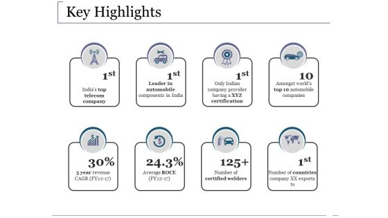 Key Highlights Ppt PowerPoint Presentation Professional Design Ideas