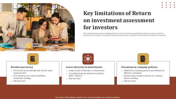 Key Limitations Of Return On Investment Assessment For Investors Elements PDF Key Limitations Of Return On Investment Assessment For Investors Elements PDF