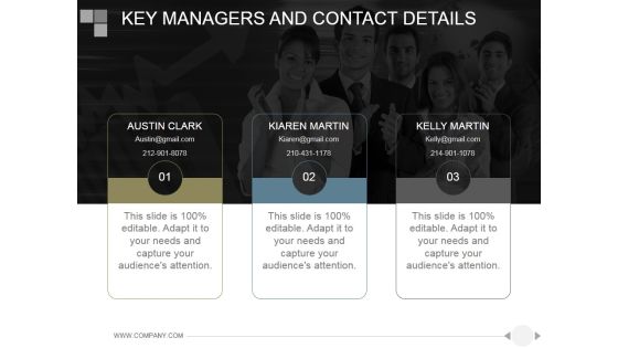 Key Managers And Contact Details Ppt PowerPoint Presentation Slide Download Key Managers And Contact Details Ppt PowerPoint Presentation Slide Download