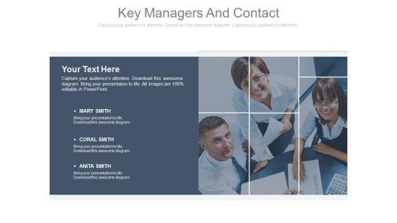 Key Managers And Contact Ppt Slides Key Managers And Contact Ppt Slides