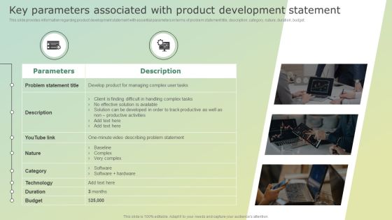 Key Parameters Associated With Product Development Statement Information PDF Key Parameters Associated With Product Development Statement Information PDF