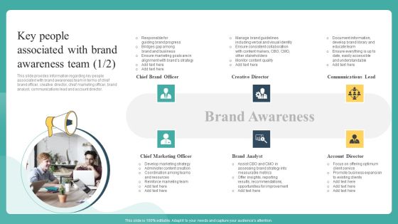 Key People Associated With Brand Awareness Team Ppt Icon Display PDF Key People Associated With Brand Awareness Team Ppt Icon Display PDF