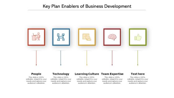 Key Plan Enablers Of Business Development Ppt PowerPoint Presentation Gallery Format PDF