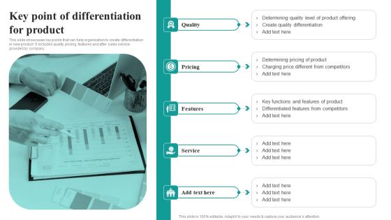 Key Point Of Differentiation For Product Market Focused Product Launch Strategy Ideas PDF