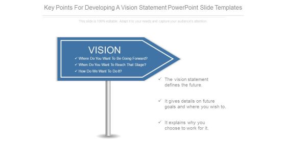 Key Points For Developing A Vision Statement Powerpoint Slide Templates Key Points For Developing A Vision Statement Powerpoint Slide Templates