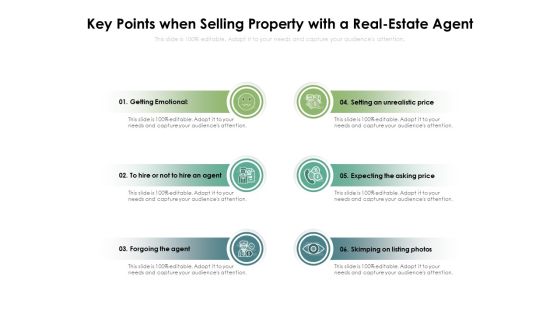 Key Points When Selling Property With A Real Estate Agent Ppt PowerPoint Presentation File Demonstration PDF