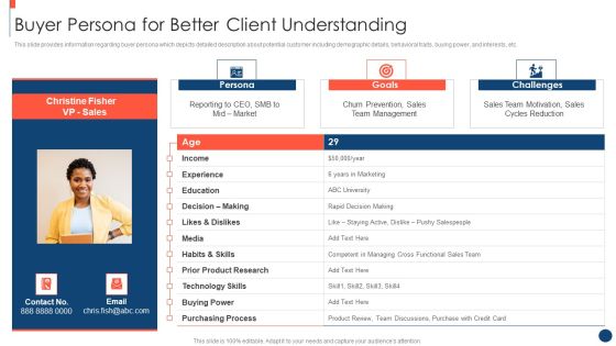 Key Practices To Create Sales Playbook Buyer Persona For Better Client Understanding Inspiration PDF Key Practices To Create Sales Playbook Buyer Persona For Better Client Understanding Inspiration PDF