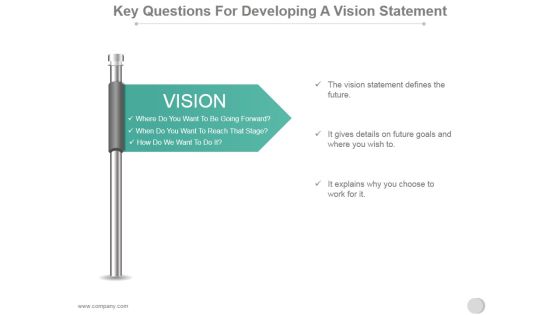 Key Questions For Developing A Vision Statement Ppt PowerPoint Presentation Deck Key Questions For Developing A Vision Statement Ppt PowerPoint Presentation Deck