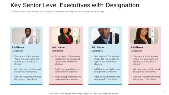 Key Senior Level Executives With Designation Slides PDF Key Senior Level Executives With Designation Slides PDF