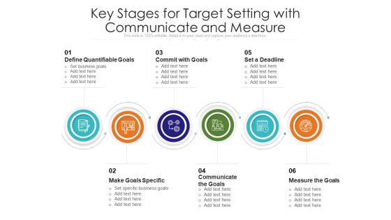 Key Stages For Target Setting With Communicate And Measure Ppt PowerPoint Presentation Gallery Inspiration PDF Key Stages For Target Setting With Communicate And Measure Ppt PowerPoint Presentation Gallery Inspiration PDF