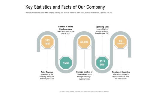 Key Statistics And Facts Of Our Company Virtual Currency Financing Pitch Deck Introduction PDF