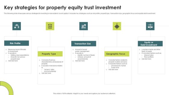 Key Strategies For Property Equity Trust Investment Themes PDF Key Strategies For Property Equity Trust Investment Themes PDF