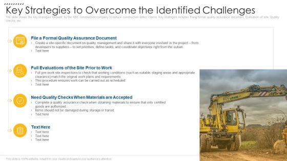 Key Strategies To Overcome The Identified Challenges Information PDF