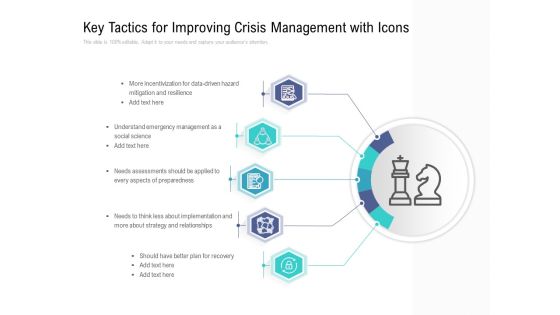 Key Tactics For Improving Crisis Management With Icons Ppt PowerPoint Presentation Icon Skills PDF Key Tactics For Improving Crisis Management With Icons Ppt PowerPoint Presentation Icon Skills PDF