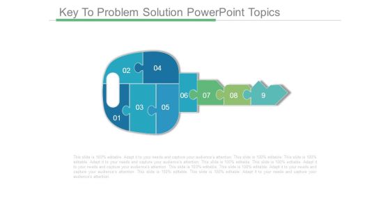 Key To Problem Solution Powerpoint Topics