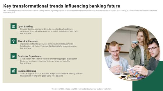 Key Transformational Trends Influencing Banking Future Summary PDF