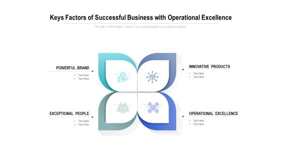 Keys Factors Of Successful Business With Operational Excellence Ppt PowerPoint Presentation Infographic Template Show