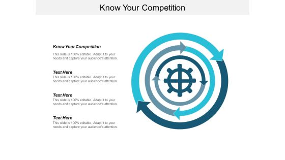 Know Your Competition Ppt PowerPoint Presentation Model Mockup Cpb