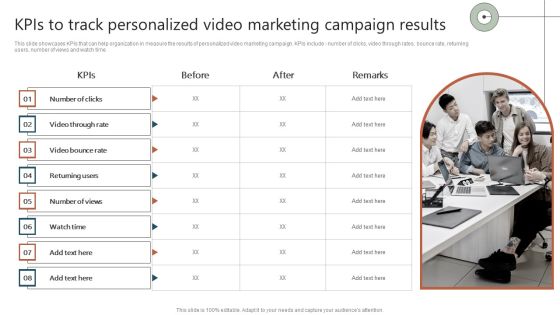 Kpis To Track Personalized Video Marketing Campaign Results Ppt Slides Influencers PDF Kpis To Track Personalized Video Marketing Campaign Results Ppt Slides Influencers PDF