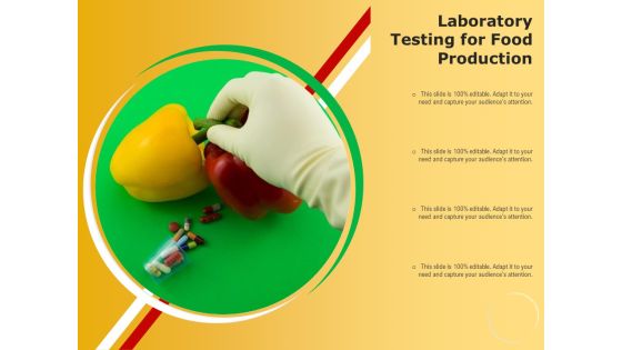 Laboratory Testing For Food Production Ppt PowerPoint Presentation Gallery Professional PDF