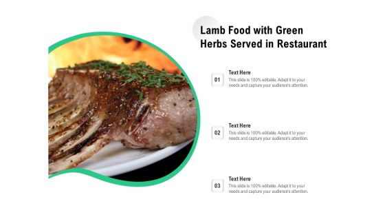 Lamb Food With Green Herbs Served In Restaurant Ppt PowerPoint Presentation File Outfit PDF Lamb Food With Green Herbs Served In Restaurant Ppt PowerPoint Presentation File Outfit PDF
