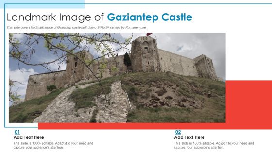 Landmark Image Of Gaziantep Castle PowerPoint Presentation PPT Template PDF Landmark Image Of Gaziantep Castle PowerPoint Presentation PPT Template PDF