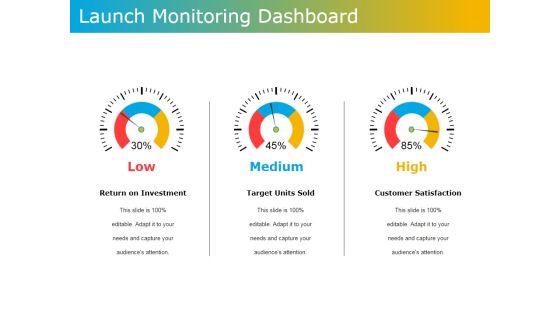 Launch Monitoring Dashboard Ppt PowerPoint Presentation File Aids