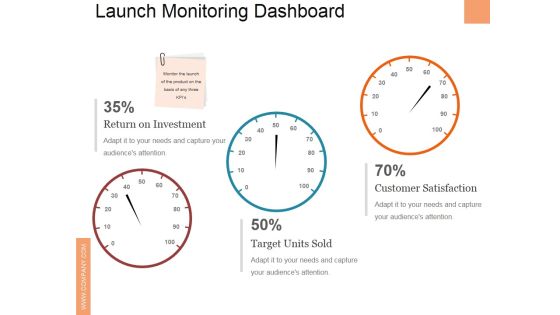 Launch Monitoring Dashboard Ppt PowerPoint Presentation File Clipart
