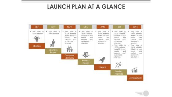 Launch Plan At A Glance Ppt PowerPoint Presentation File Mockup