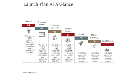 Launch Plan At A Glance Template 1 Ppt PowerPoint Presentation Slides Styles Launch Plan At A Glance Template 1 Ppt PowerPoint Presentation Slides Styles
