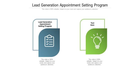Lead Generation Appointment Setting Program Ppt PowerPoint Presentation Layouts Sample Cpb Pdf Lead Generation Appointment Setting Program Ppt PowerPoint Presentation Layouts Sample Cpb Pdf