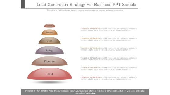 Lead Generation Strategy For Business Ppt Sample