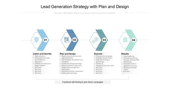 Lead Generation Strategy With Plan And Design Ppt PowerPoint Presentation File Clipart Images PDF Lead Generation Strategy With Plan And Design Ppt PowerPoint Presentation File Clipart Images PDF