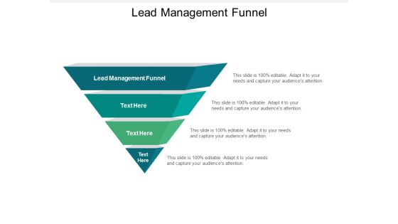 Lead Management Funnel Ppt PowerPoint Presentation Styles Design Inspiration Cpb