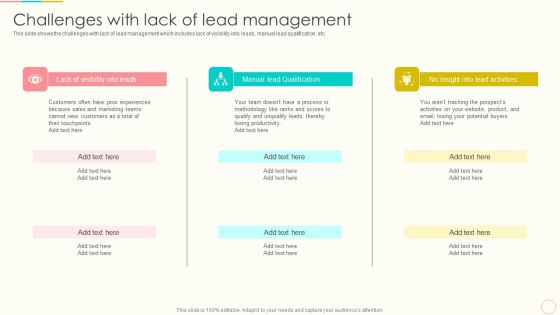 Lead Management To Engage Potential Customers Challenges With Lack Of Lead Management Topics PDF Lead Management To Engage Potential Customers Challenges With Lack Of Lead Management Topics PDF